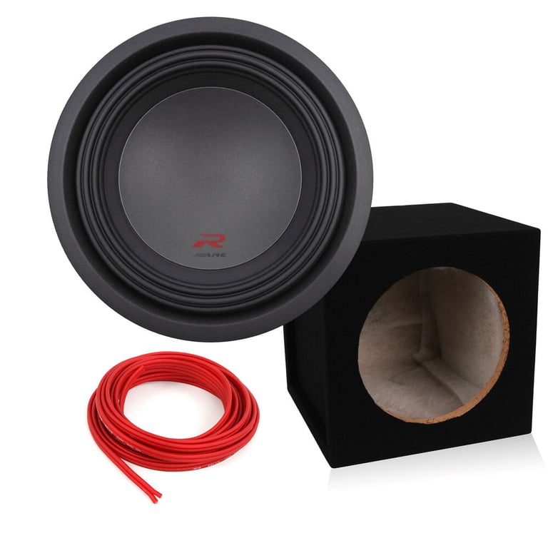 Alpine R-W10D4 Subwoofer + Free Sealed Enclosure and Speaker Wire Image 1
