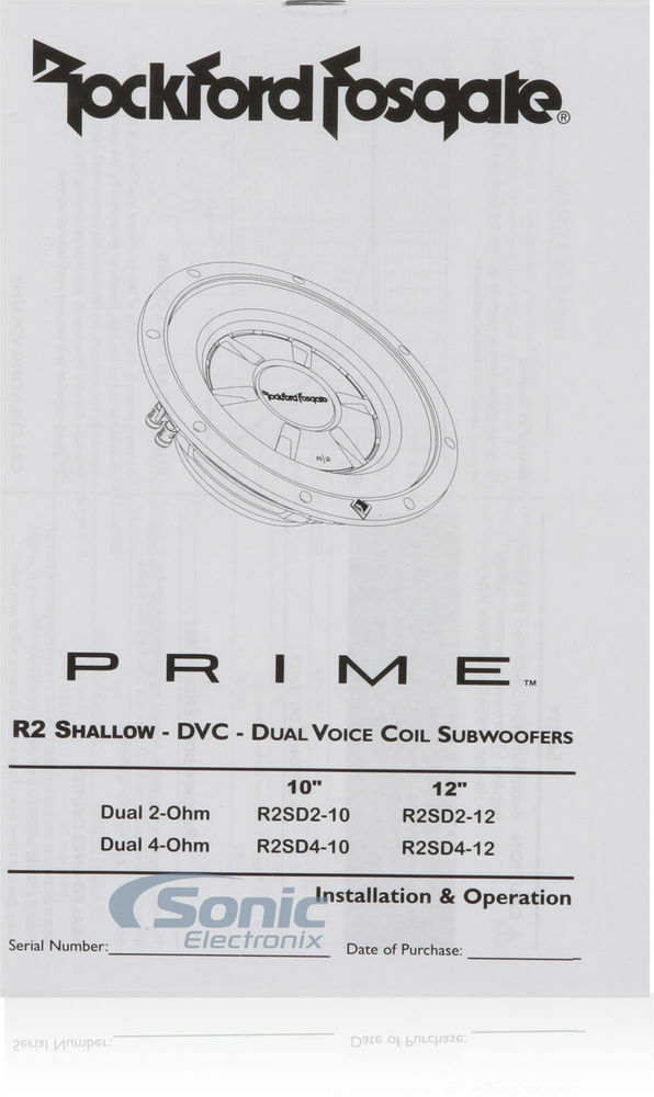 Rockford Fosgate Prime R2SD2-10 + 10" Subwoofer Enclosure Image 9