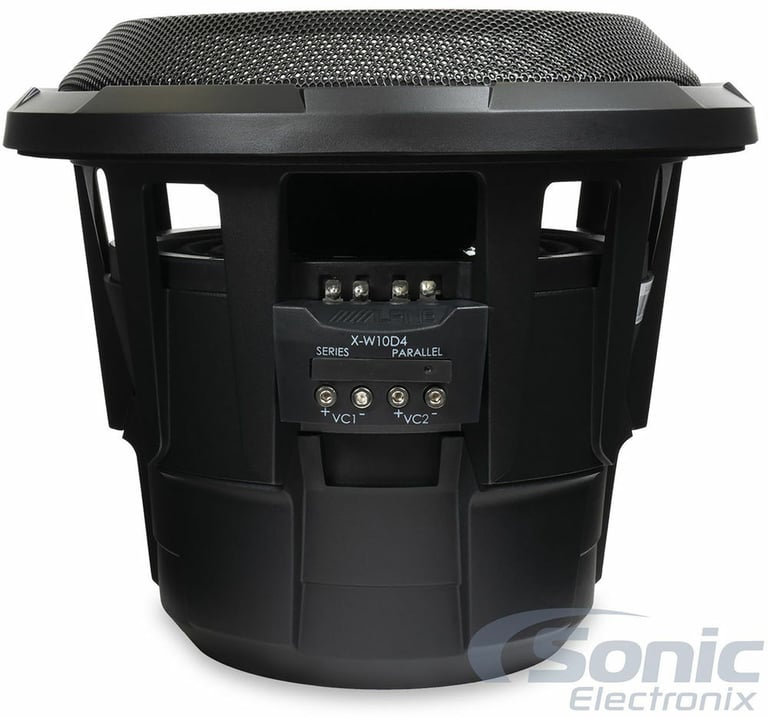 Alpine X-W10D4 Subwoofer + Free 10" Subwoofer Enclosure and Speaker Wire Image 5