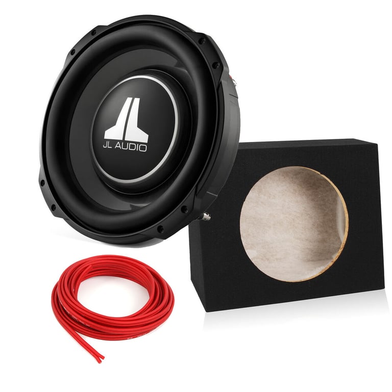 JL Audio Thin-Line 12TW3-D4 + Free 12" Enclosure and Speaker Wire Image 1