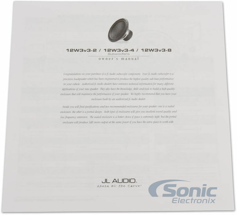 JL Audio 12W3v3-2 with Ported Enclosure Image 5