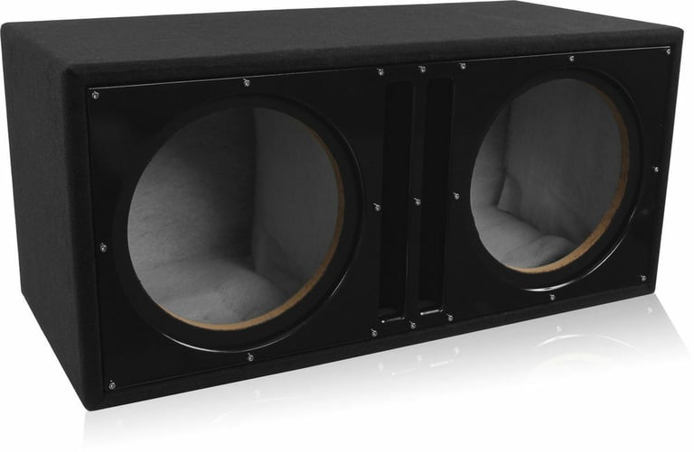 (Pair) Planet Audio 12" Subwoofers + Dual 12" Ported Sub Box Image 6