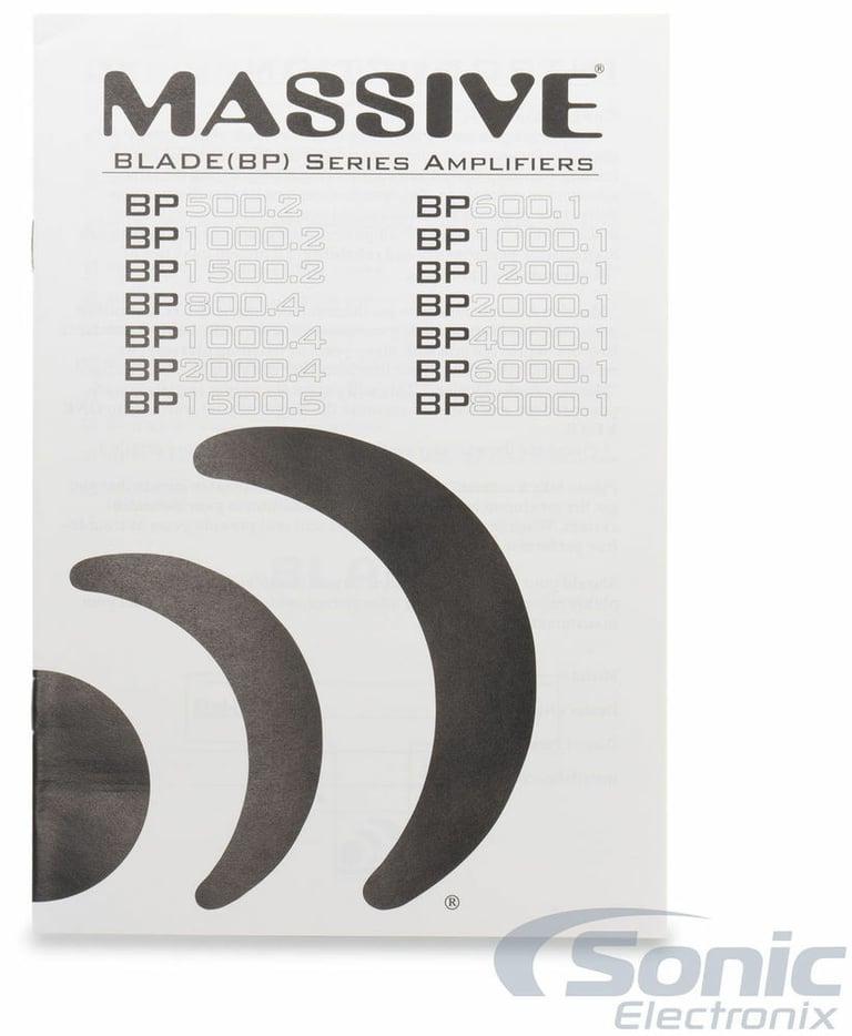 Massive Audio BP8000.1 + Free High Quality NVX Amp Kit Image 6