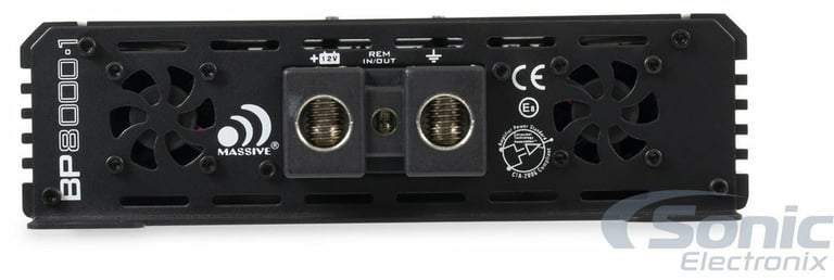 Massive Audio BP8000.1 + Free High Quality NVX Amp Kit Image 4