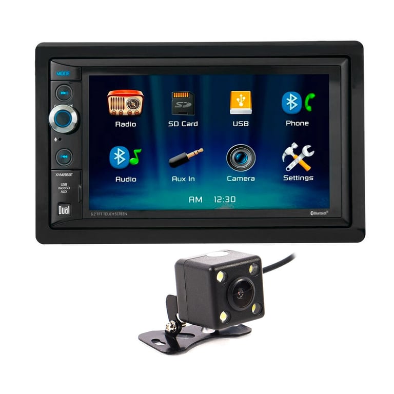 Dual XVM286BT (Renewed) + Belva Backup Camera Image 1