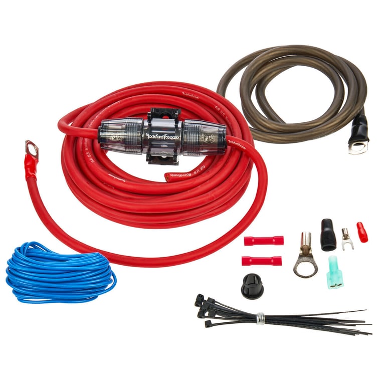 Rockford Fosgate RFK8 8 Gauge Amp Kit Image 1