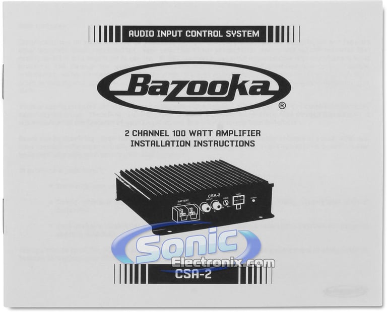 Bazooka Marine CSA-2 Image 7