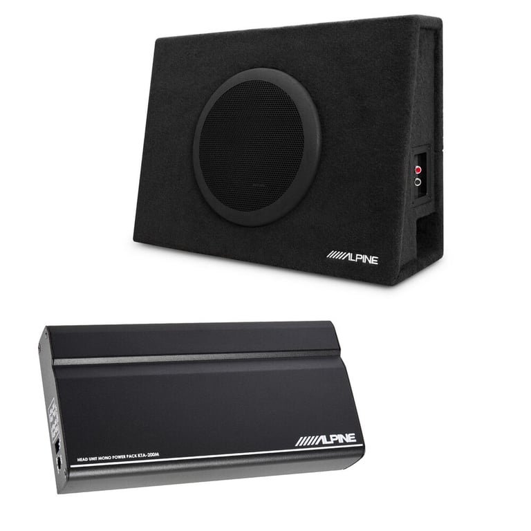 Alpine KTA-200M + Alpine SBT-S10V SWT 10" Loaded Ported Subwoofer Package Image 1