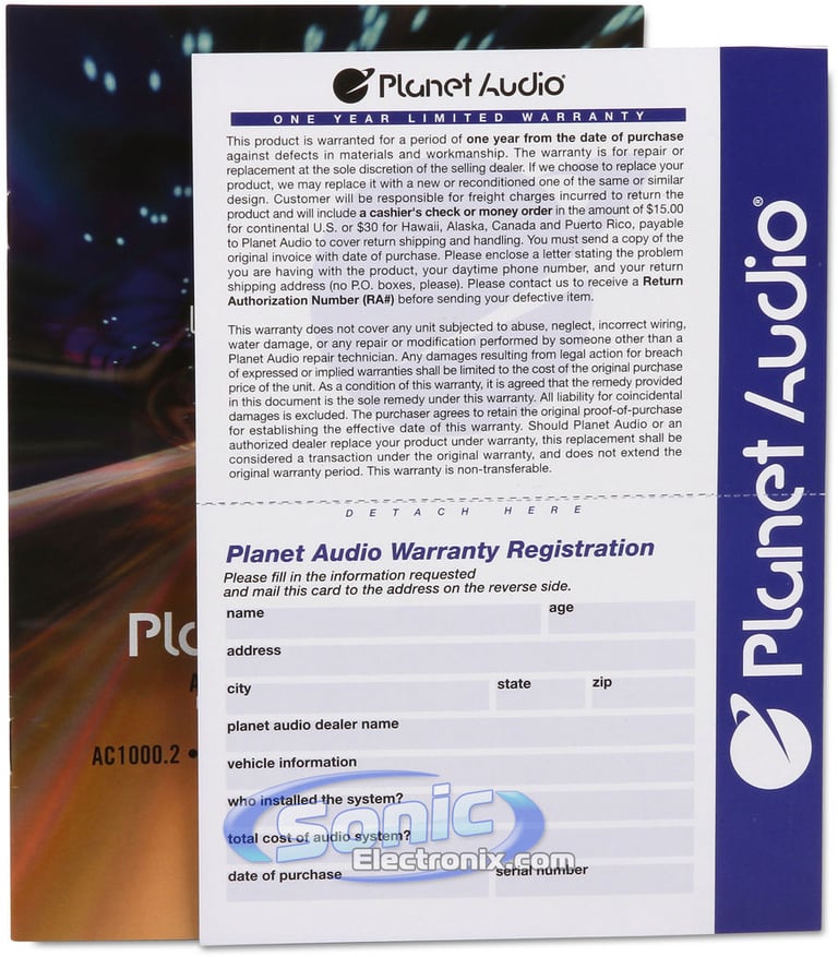 Planet Audio AC2000.2-OPEN BOX Image 9