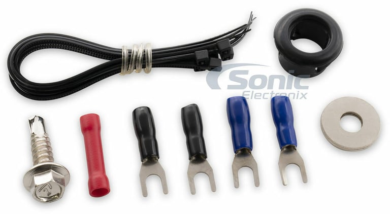 Kicker KXA800.1 (44KXA8001) + Kicker 4 Gauge Amp Wiring Kit Image 16