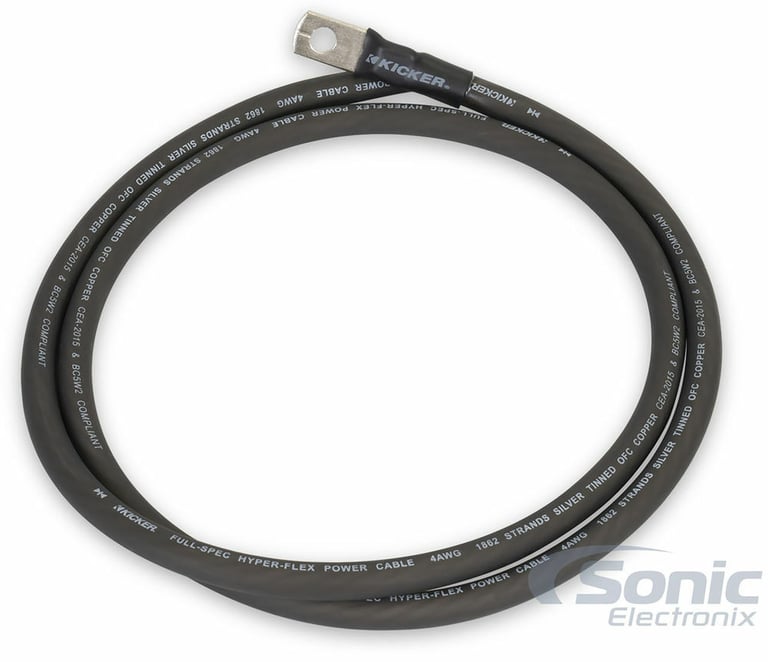 Kicker KXA800.1 (44KXA8001) + Kicker 4 Gauge Amp Wiring Kit Image 10