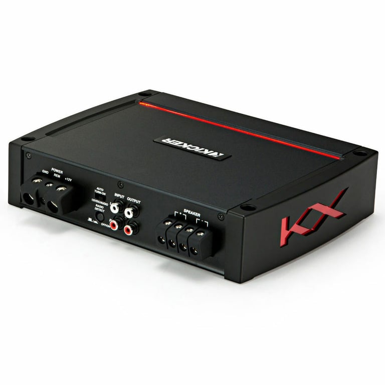 Kicker KXA800.1 (44KXA8001) + Kicker 4 Gauge Amp Wiring Kit Image 3