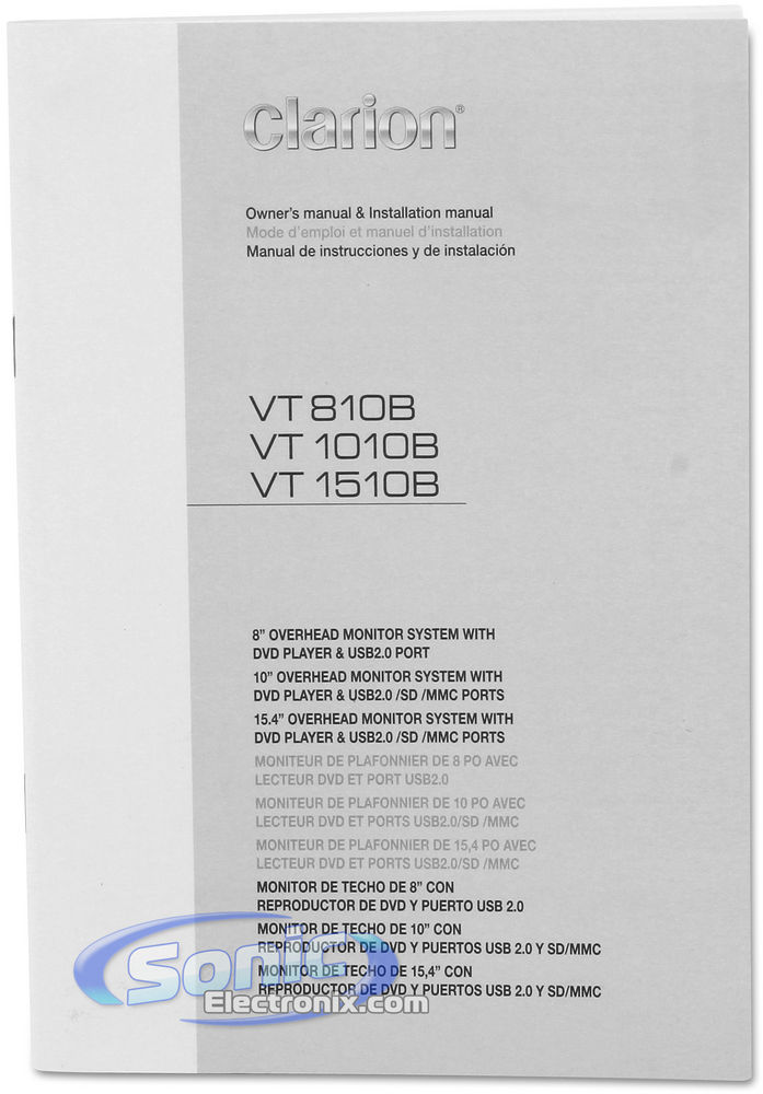 Clarion VT1010B Image 17