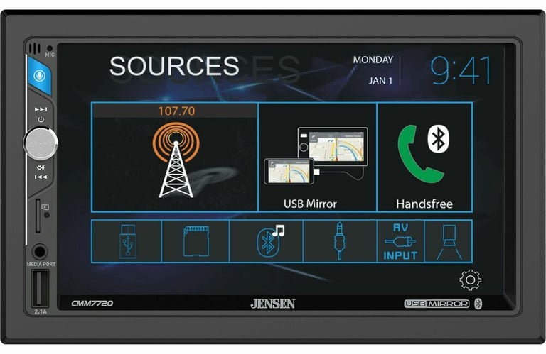 Jensen CMM7720 + Belva Backup Camera Image 2