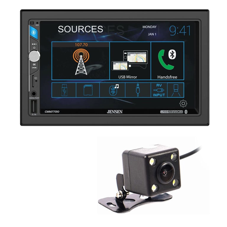 Jensen CMM7720 + Belva Backup Camera Image 1