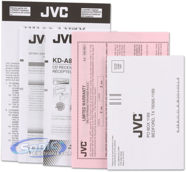 JVC Arsenal KD-A815 + FREE Pair of JVC CS-XM620 Image 11