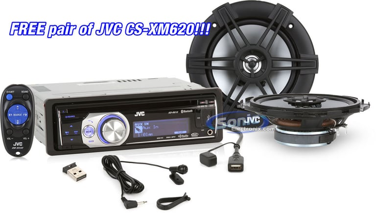 JVC KD-R810 + FREE Pair of JVC CS-XM620 Image 1