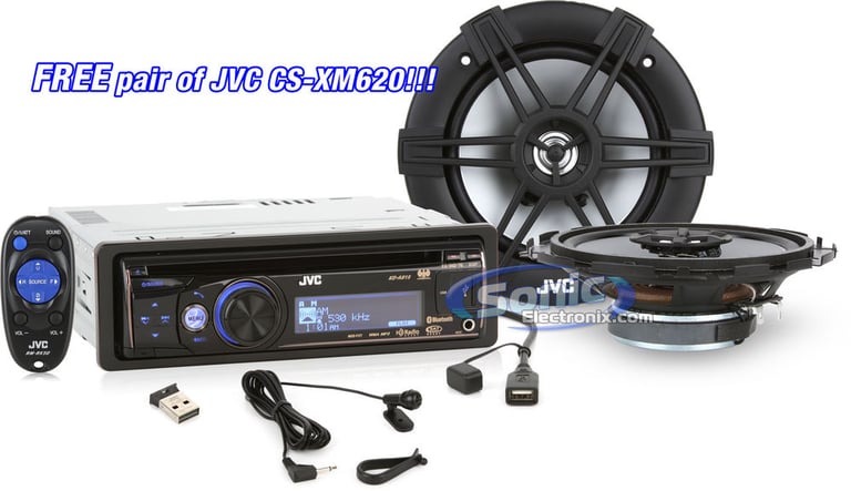 JVC Arsenal KD-A815 + FREE Pair of JVC CS-XM620 Image 1