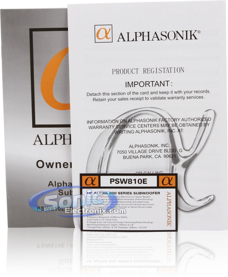 Alphasonik PSW810E Open Box Image 6