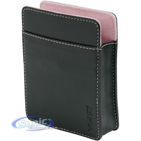 Garmin 010-10936-01 Carrying Case (Black with Pink Inner Lining) Image 1
