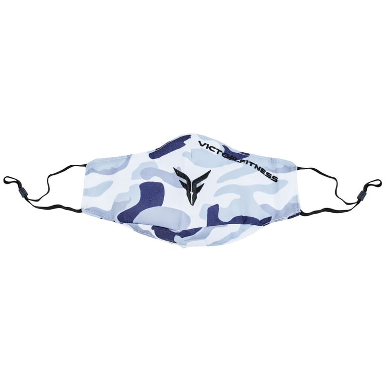 (5-Count) Victor Fitness VM25GC Gray Camo Cloth Reusable Face Mask+PM2.5 Filters Image 4