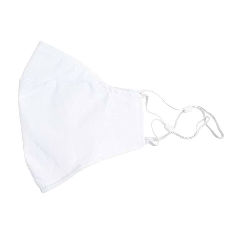 (10-Count) XRGO XM25WH Plain White Cloth Reusable Face Mask + 50 PM.2 Filters Image 2