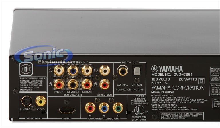 Yamaha DVD-C961BL Image 5