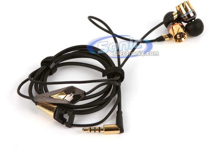Monster Turbine Pro Gold (MH TRB-P IE GLD CT) Audiophile In-Ear Speakers with ControlTalk Headphones - Gold/Black Image 2