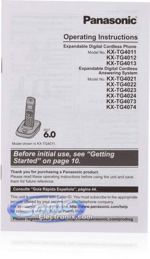 Panasonic KX-TG4023N Image 12