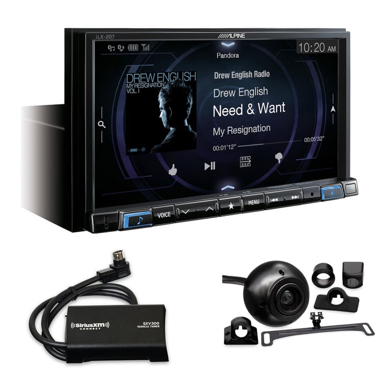 Alpine iLX-207 + 5-in-1 Backup Camera + SiriusXM Tuner Image 1