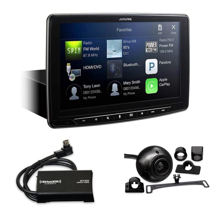 Alpine Halo9 iLX-F309 + Belva Barcam Backup Camera + SiriusXM Tuner Image 1