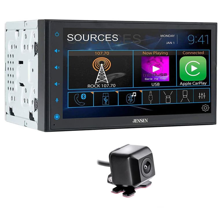 Jensen CAR689 + NVX Backup Camera Image 1