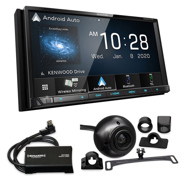 Kenwood DDX9707S with Backup Cam + Sirius XM Tuner Image 1