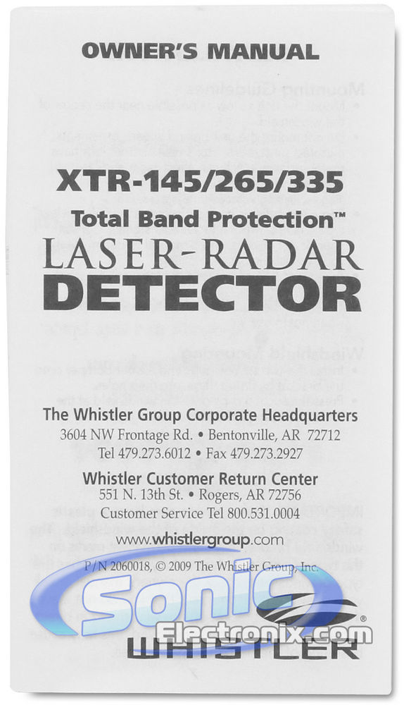 Whistler XTR-335 Image 7