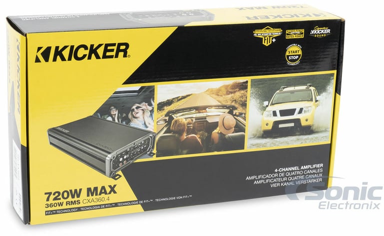Kicker 46CXA3604 (CXA360.4) 4-Channel Amplifier + Remote Image 8