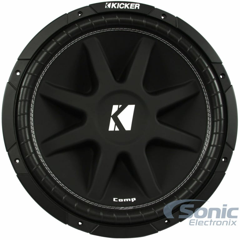 2) KICKER 43C154 Comp 15" 1000w Car Audio Subwoofers + Mono Amplifier + Amp Kit Image 3