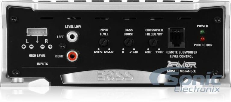 Boss Armor AR2000M 2000W Mono Car Audio Amplifier+Amp Wire Kit+Bass Remote Image 13