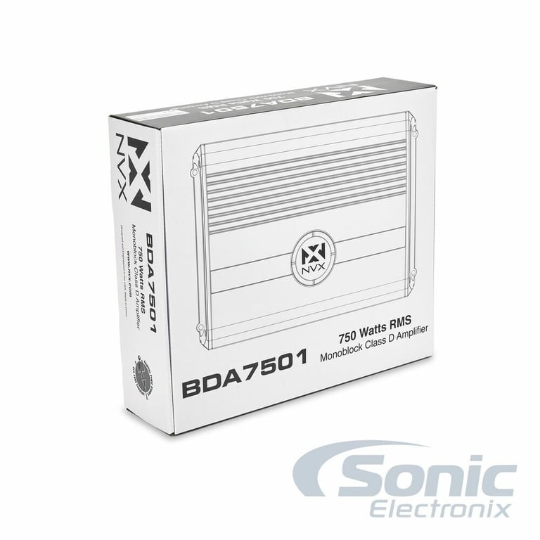 Kicker 48DCWR122 + NVX BDA7501 Amplifier + 4 Gauge Amp Wiring Kit Image 22