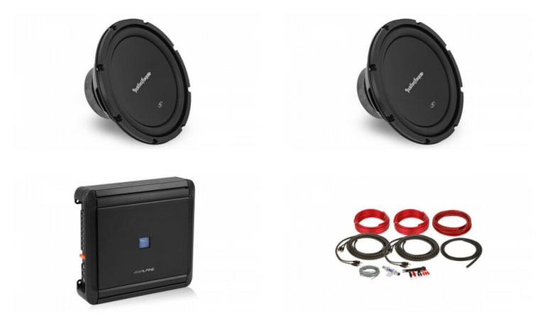 Alpine MRV-F300 + (2) Rockford Fosgate 10" Subwoofers + Amp Kit Image 1