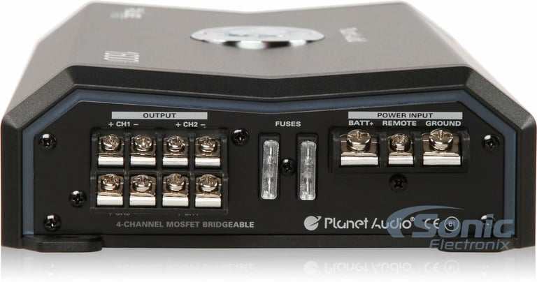 Planet Audio PL1600.4 + Belva 4 Gauge Amp Wiring Kit Image 14