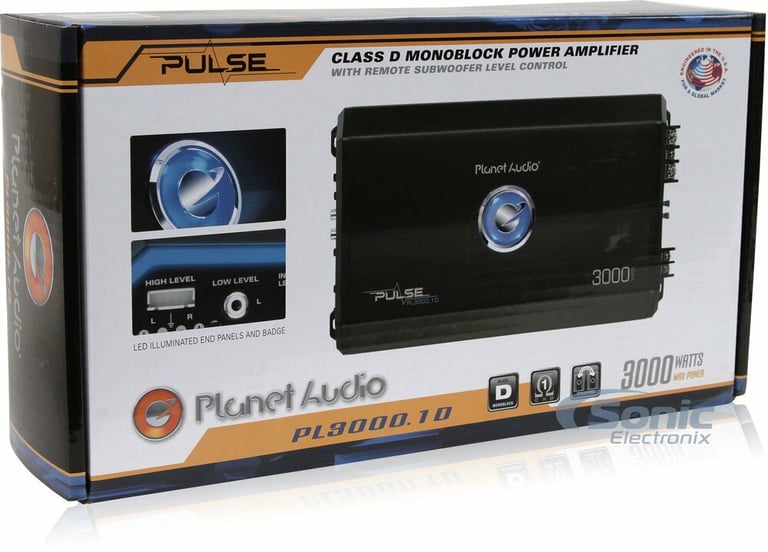 Planet Audio PL3000.1D + Belva 0 Gauge Amp Kit Image 16