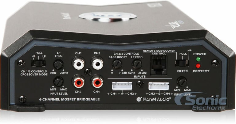 Planet Audio PL1600.4 + Belva 4 Gauge Amp Wiring Kit Image 13