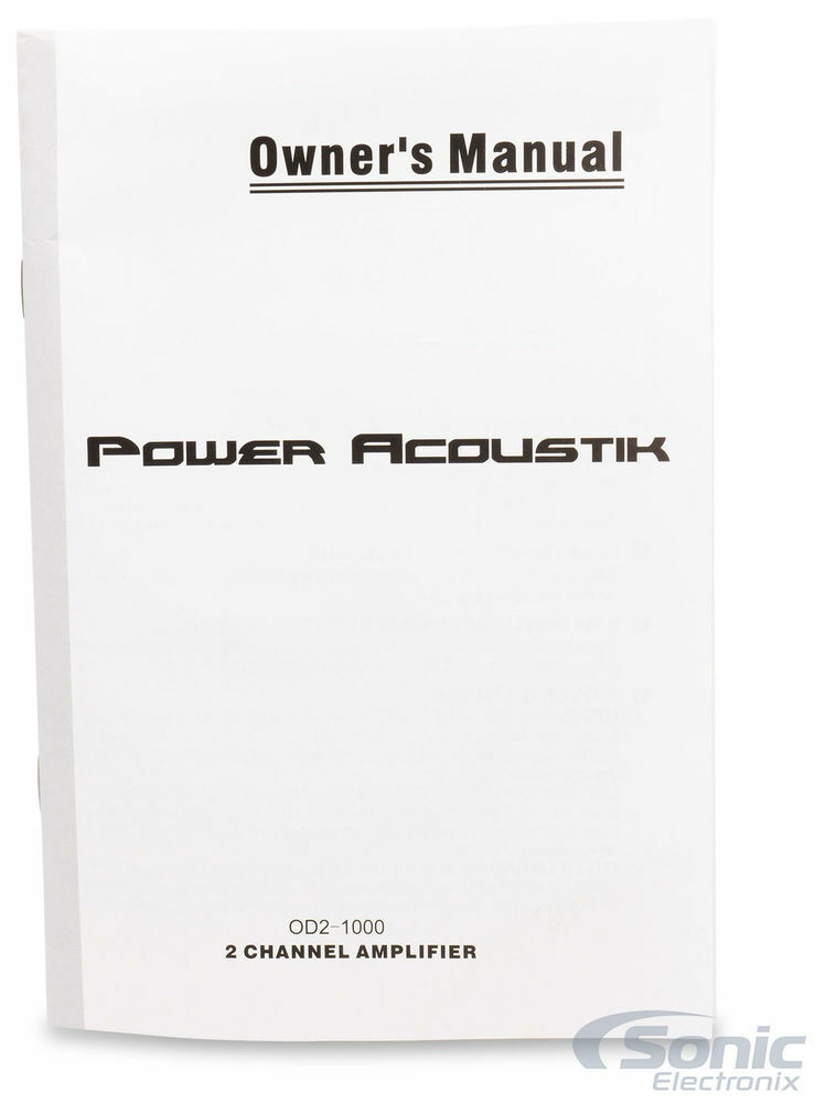 Power Acoustik OD2-1000 + NVX Line-Output-Converter + Free Amp Kit Image 23