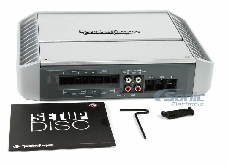 Rockford Fosgate PM400X4 + NVX XFLOC4 Line-Output-Converter + Amp Kit Image 22