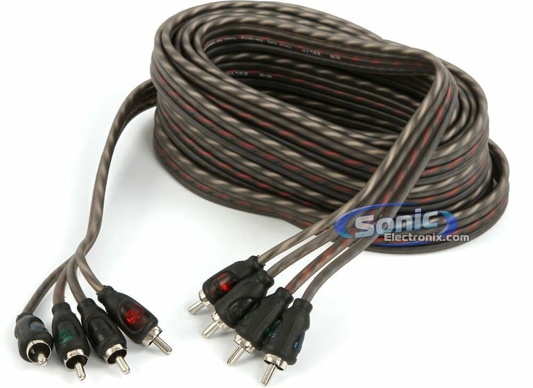Power Acoustik OD4-1300 + NVX XFLOC4 Line-Output-Converter + Amp Kit Image 8