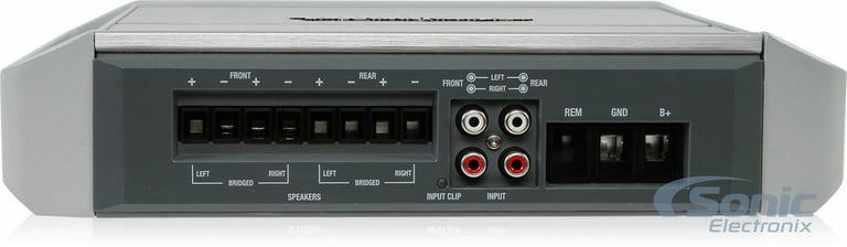 Rockford Fosgate PM400X4 + NVX XFLOC4 Line-Output-Converter + Amp Kit Image 20
