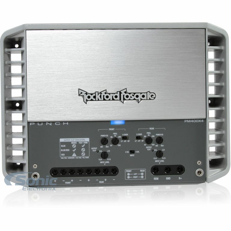 Rockford Fosgate PM400X4 + NVX XFLOC4 Line-Output-Converter + Amp Kit Image 16
