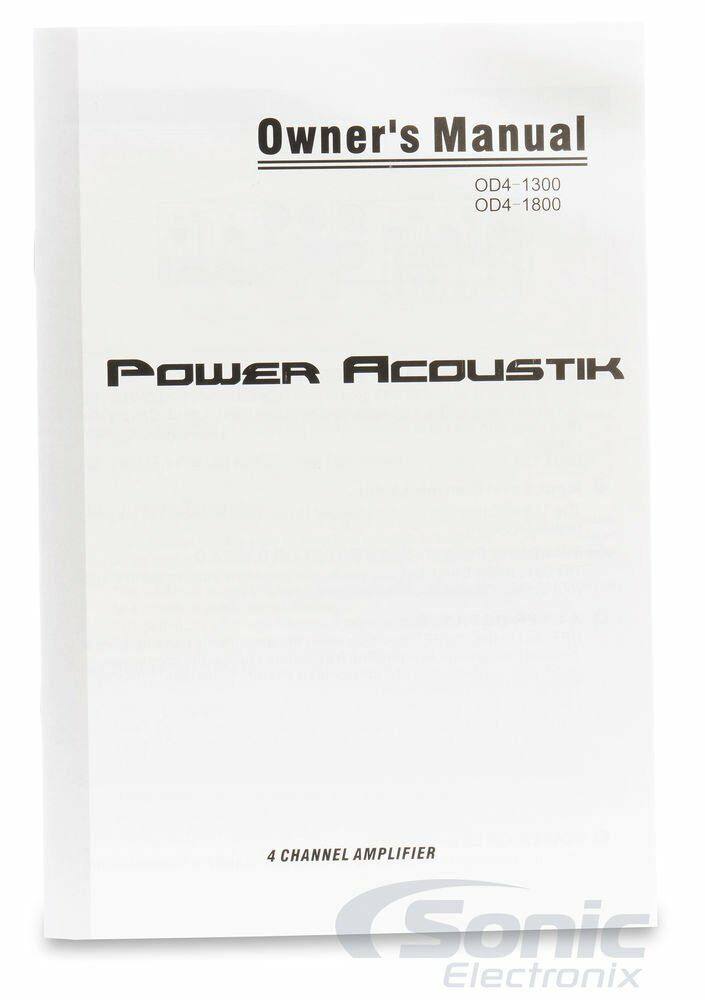 Power Acoustik OD4-1300 + NVX XFLOC4 Line-Output-Converter + Amp Kit Image 20