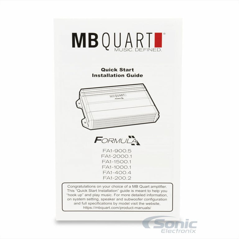 MB Quart FA1-200.2 + NVX Line-Output-Converter + Free Amp Kit Image 23