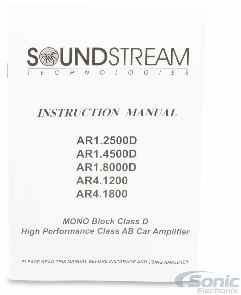Soundstream AR4.1800 + NVX XFLOC4 Line-Output-Converter + Amp Kit Image 20